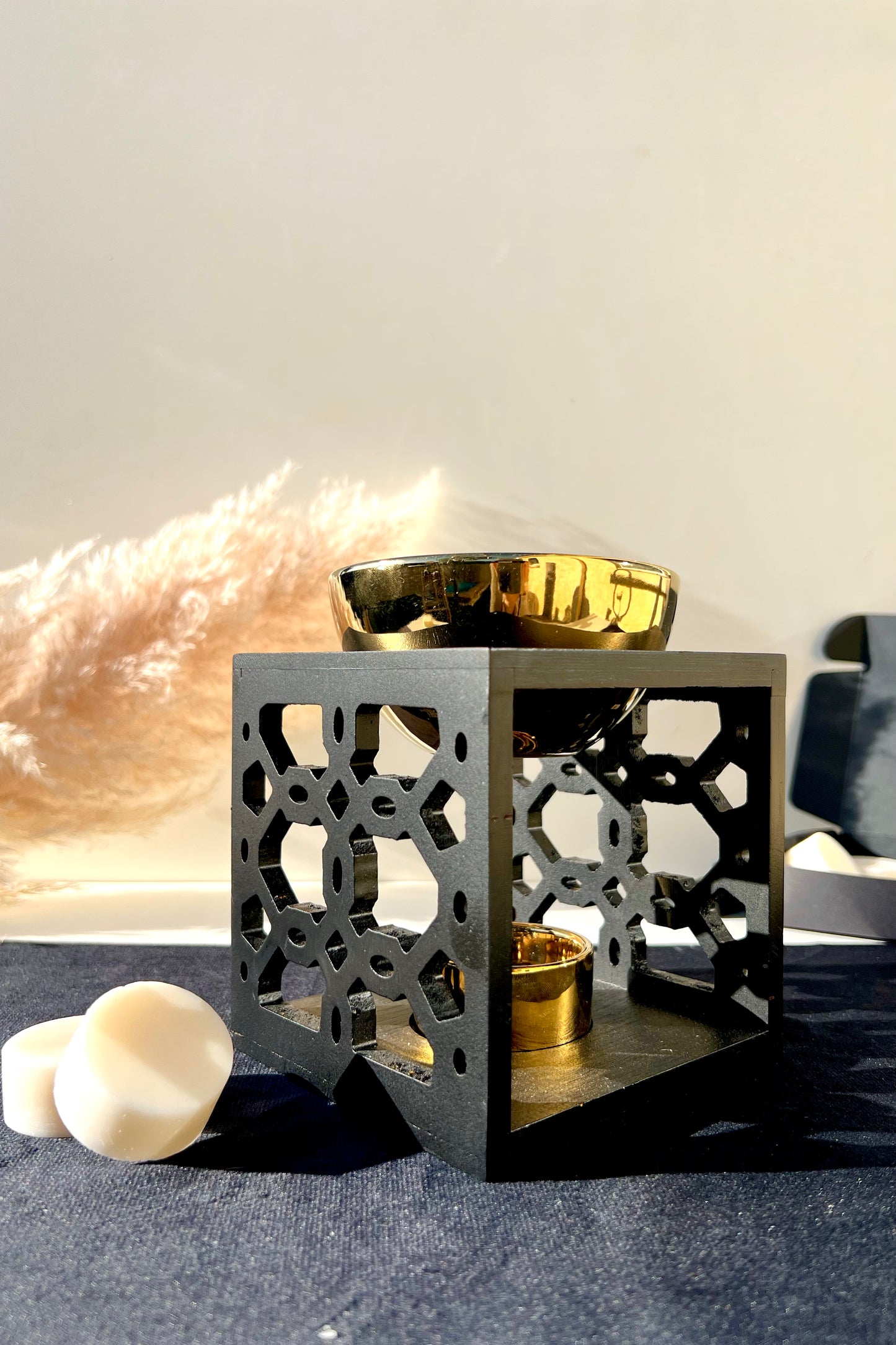 Brûle parfum Bambou noir & or