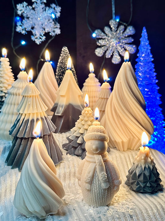 Bougie Bonhomme de neige