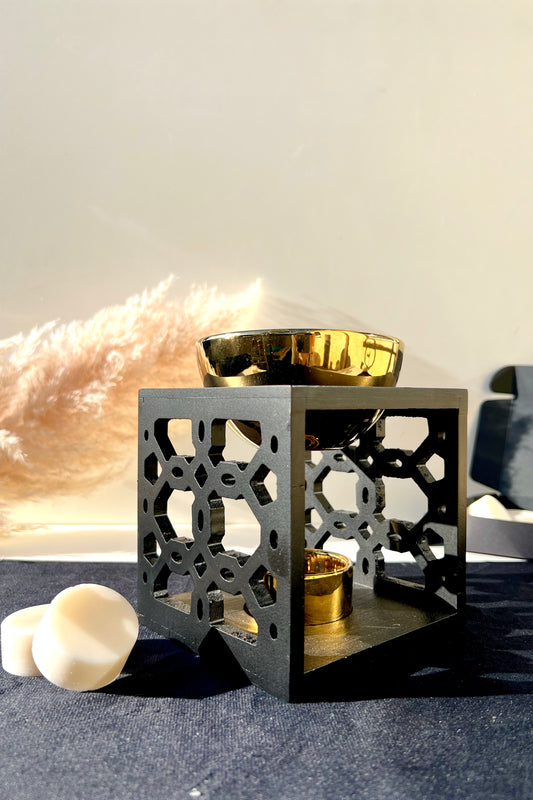 Brûle parfum Bambou noir & or